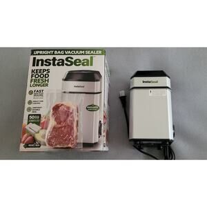 INSTASEAL Upright Bag Vacuum Food Sealer Compact Fast & Airtight Double Seal-NEW